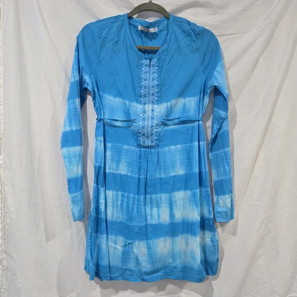 NWOT Athleta Swim Cover Up Cotton Tie Dyed Medium - Picture 1 of 7